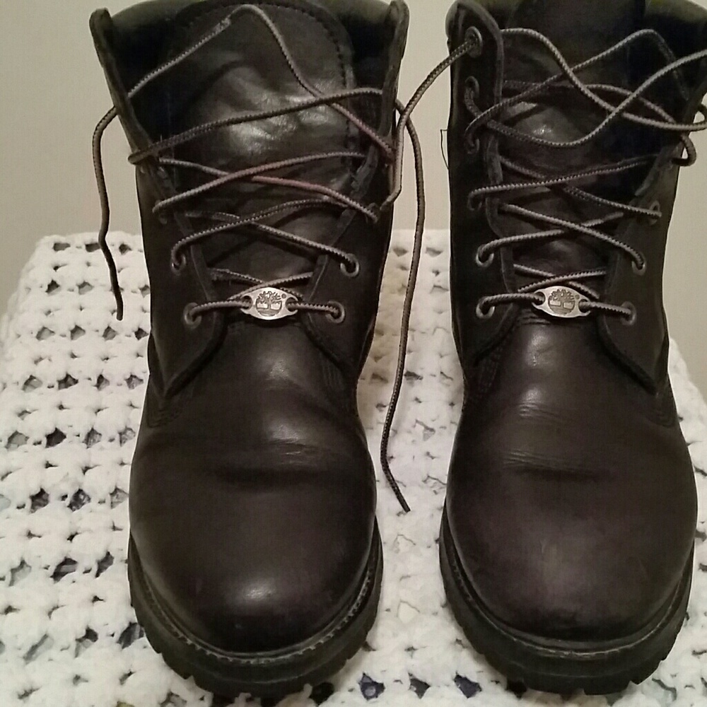Black Timberland boots